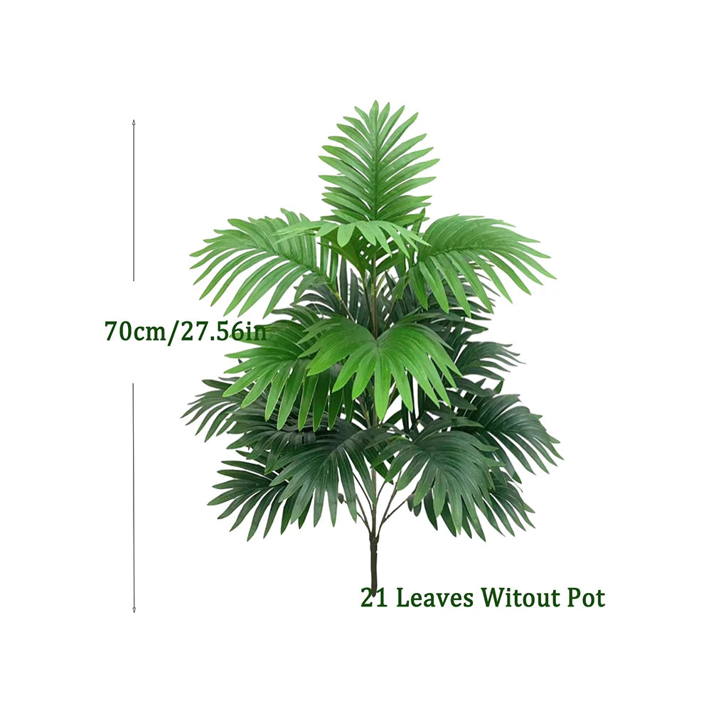 Palma Artificiale Alta 60 80 Cm Per Decorazioni Interne Finta Pianta Con Foglie Di Monstera E Maranta