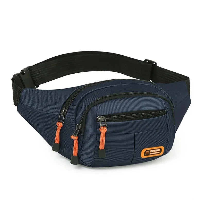 Marsupio Impermeabile Oxford Unisex Grande Capacità Cintura Porta Oggetti Multifunzionale Resistente All Usura