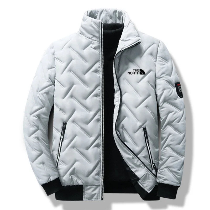 Piumino In Cotone Da Uomo 2026 Nuova Moda Autunno Inverno Giacca Corta Imbottita Con Collo Alto Casual Senza Cappuccio