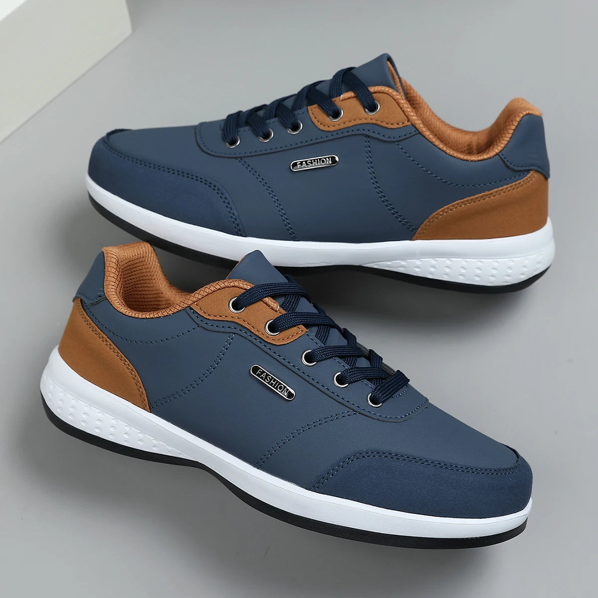 Scarpe Nuove Uomo Primavera Autunno Impermeabili Ammortizzazione Antiscivolo Scarpe Sportive In Pelle Da Tennis