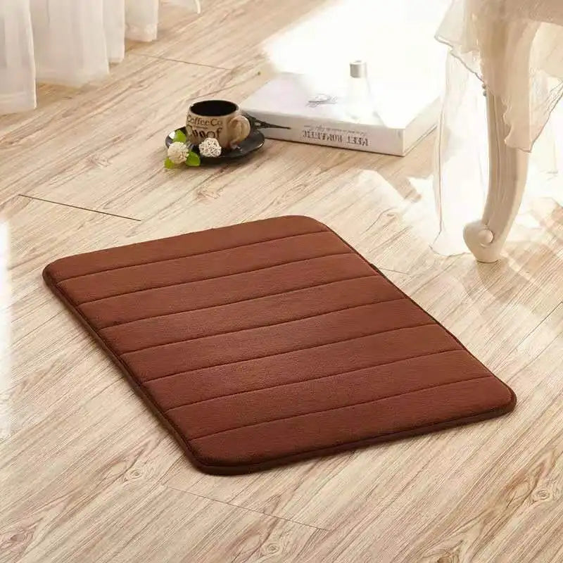 Set Tappetini Assorbenti in Memory Foam Antiscivolo per Bagno Cucina Pavimento e Toilette