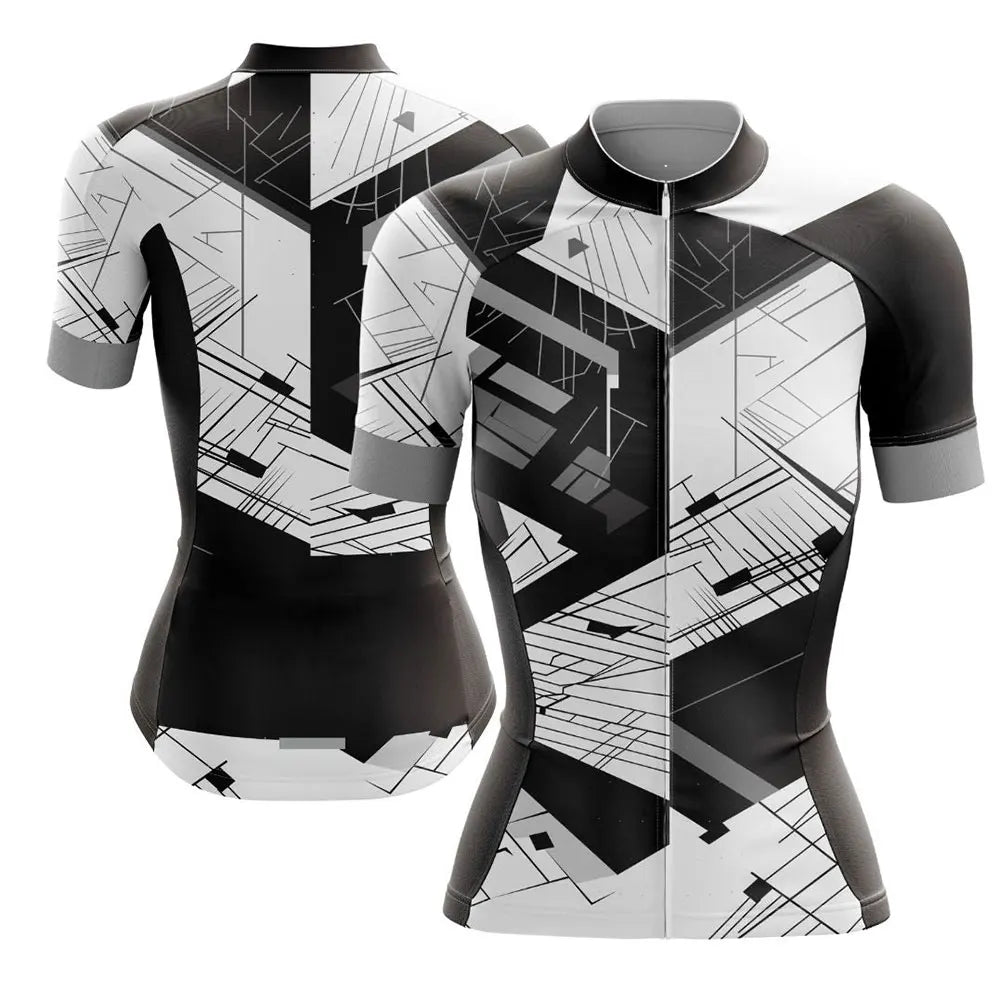 Maglia Da Donna 2025 Da Ciclismo Manica Corta Con Tasche Riflettente Traspirante Asciugatura Rapida Imbottitura Gel 19D