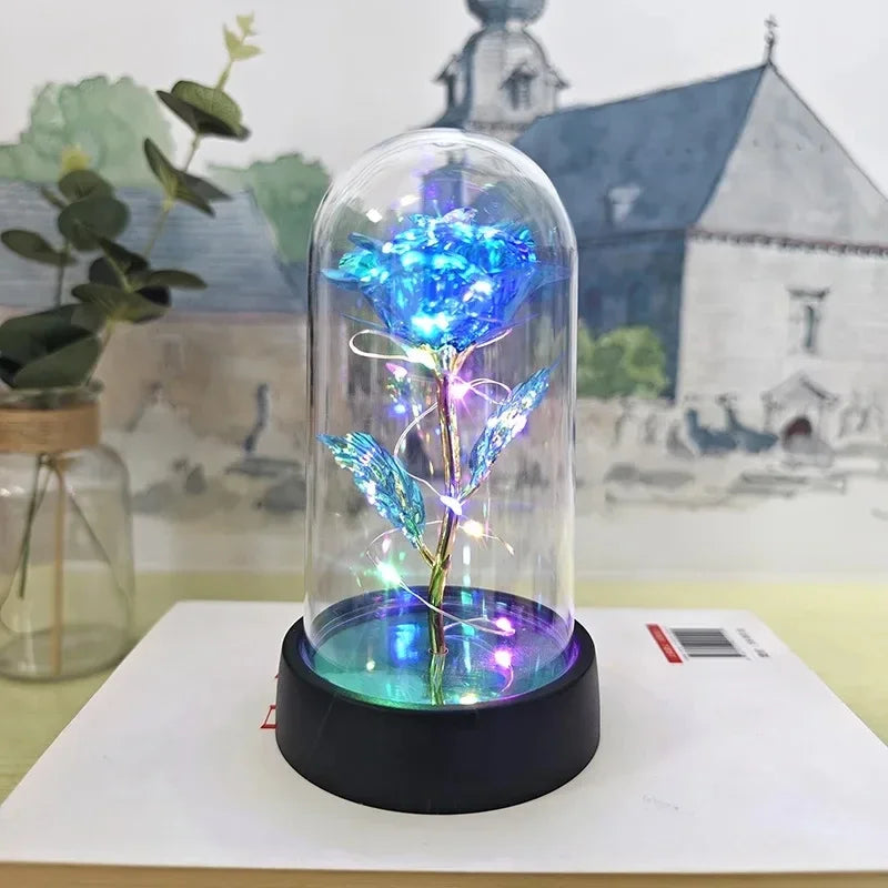 Rosa Artificiale LED Eterna Regalo Di San Valentino Per Fidanzata Rosa Eterna Decorazioni Nozze Regali Natale