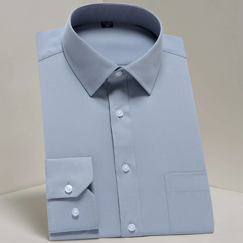 Camicie Da Uomo Eleganti Payel Semi Formale A Maniche Lunghe Con Abbottonatura E Cuciture A Contrasto