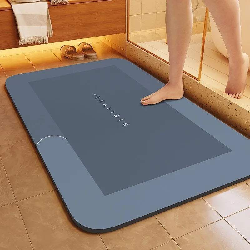 Tappetino Diatomite Super Assorbente Per Bagno Antiscivolo Asciugatura Rapida Lavabile 1Pezzo Zerbino Decorazione Casa