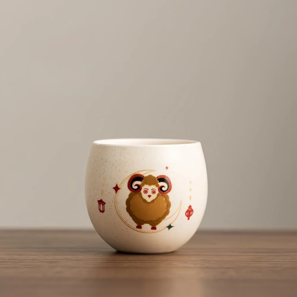 Tazza Ceramica Da 120 Ml Con Motivo Pecora Creativa Per Caffè E Tè Regalo Eid Al Adha Home Office Cucina