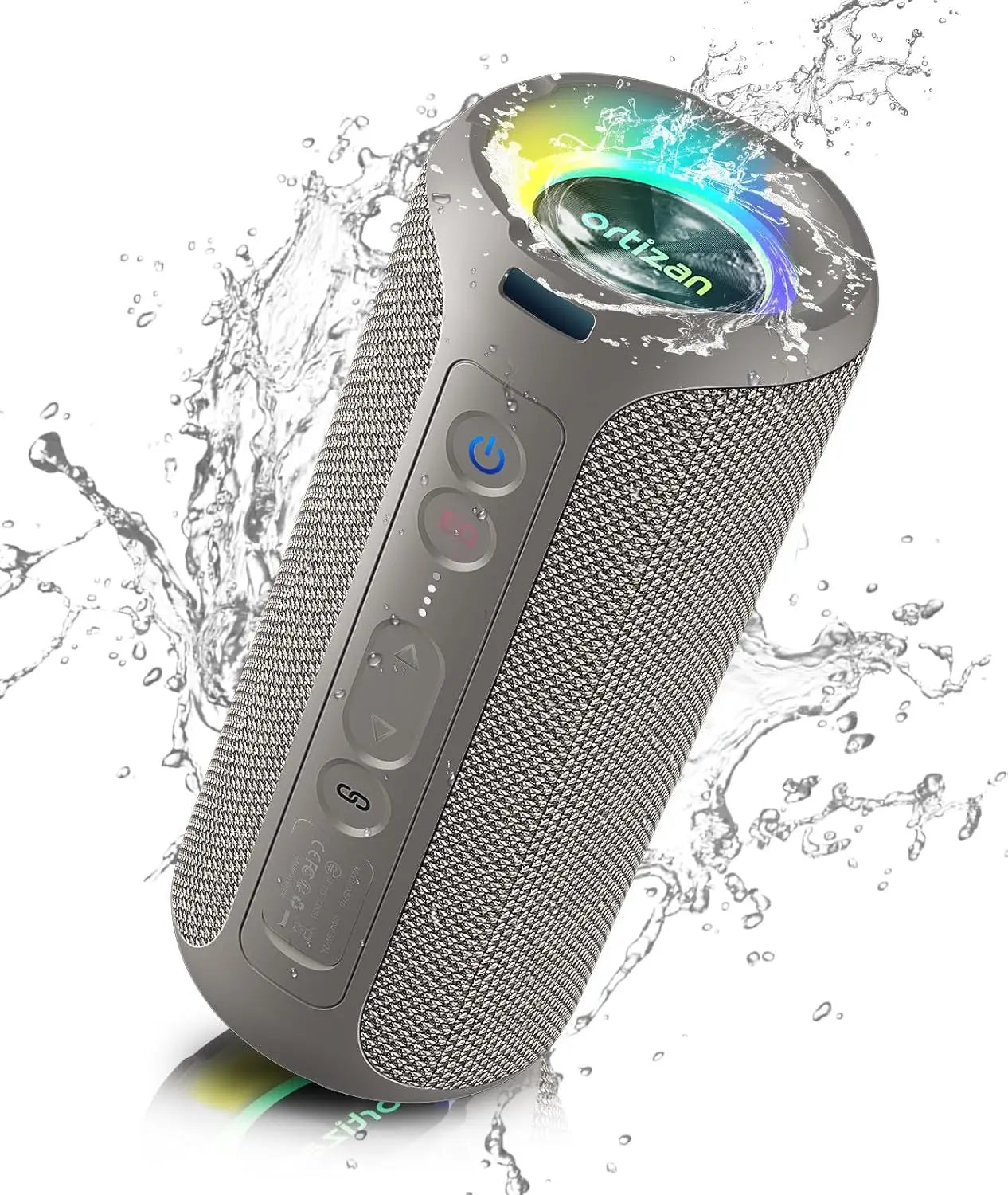 Ortizan X8 Pro Altoparlante Bluetooth Portatile 40 W Suono Stereo Impermeabile IPX7 Bassi Deep Luci RGB 30 Ore 3 EQ