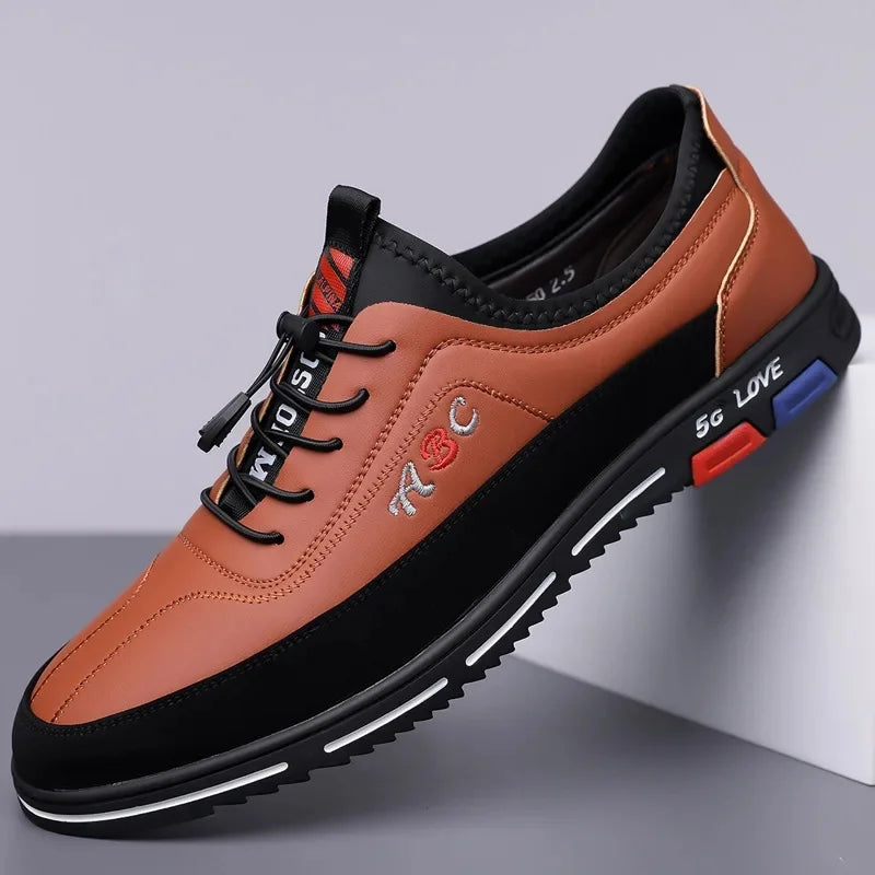 Scarpe Da Uomo Extra Large In Pelle Con Fondo Morbido Primavera Autunno Nuovo Stile 46 47 48 Suola In Gomma Impermeabile