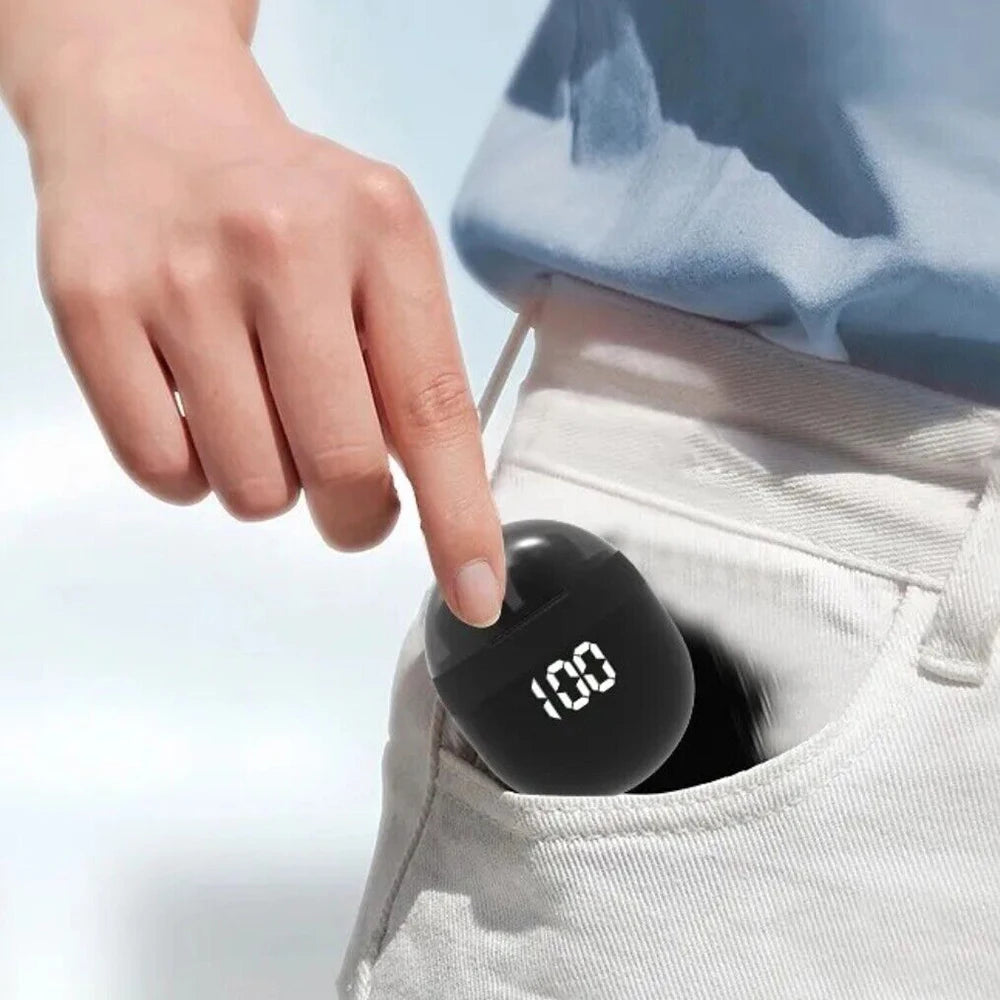 SK18 Mini Cuffie Invisibili Wireless Bluetooth 5.3 Con Microfono Cancellazione Del Rumore HD Per Dormire Con Bassi