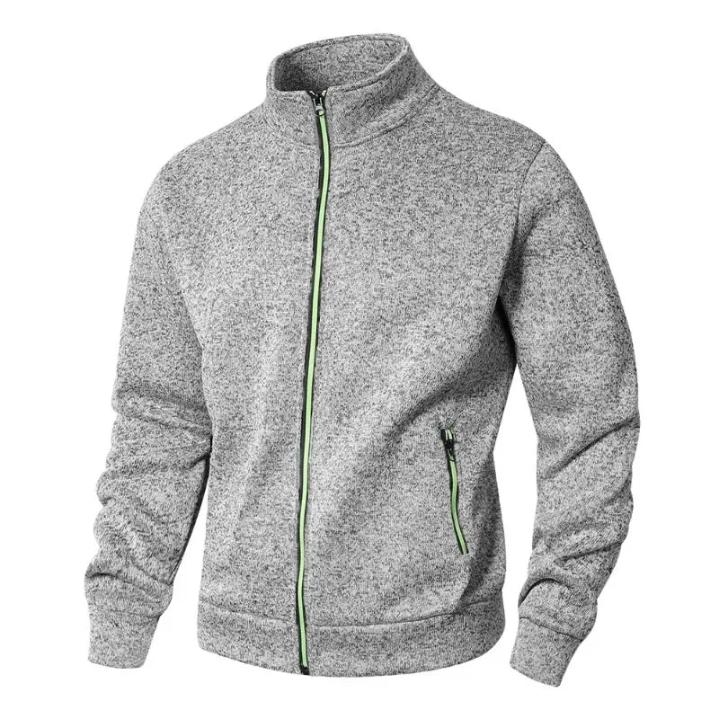 Felpe Da Uomo Autunnali Con Cerniera Cardigan Cappotti Manica Lunga Da Esterno Streetwear Dolcevita Oversize Caldo