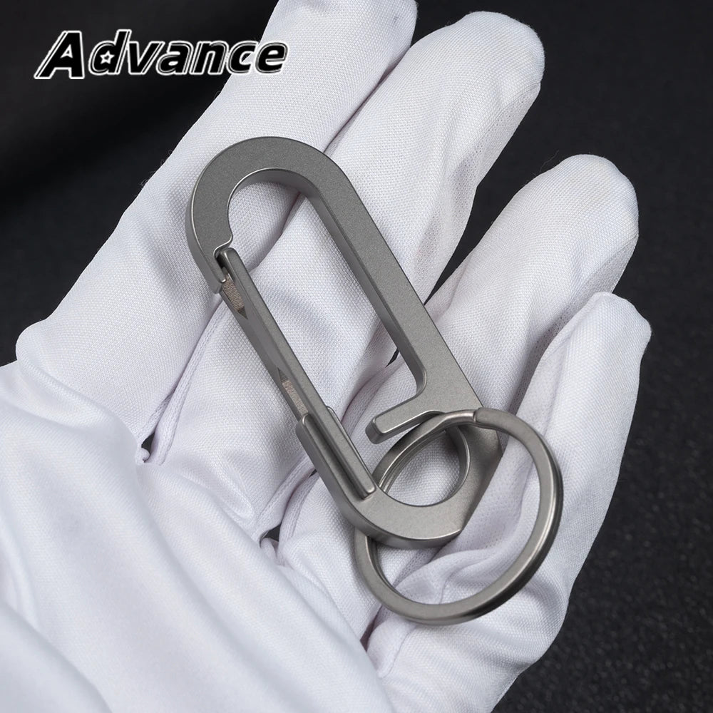 Portachiavi In Lega Di Titanio Multifunzionale EDC Set Accessori Con Fibbia Strumento Esterno