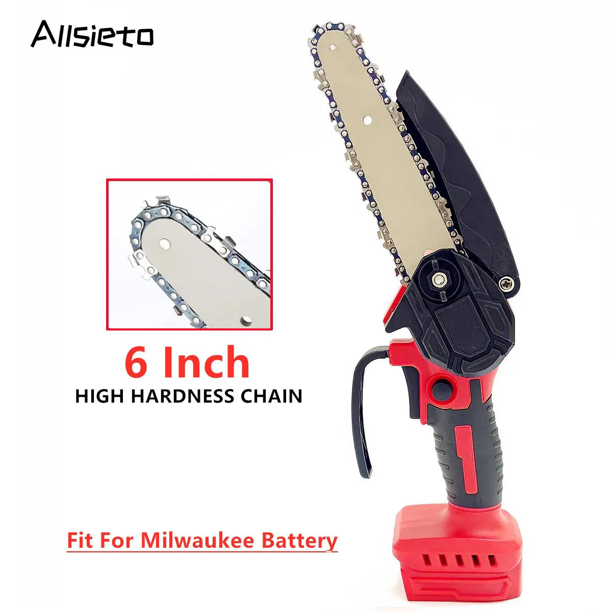 Sega Elettrica Palmare Milwaukee 18V Da 6 Pollici Per Potatura Legno Giardino Motosega Compatto Senza Batteria