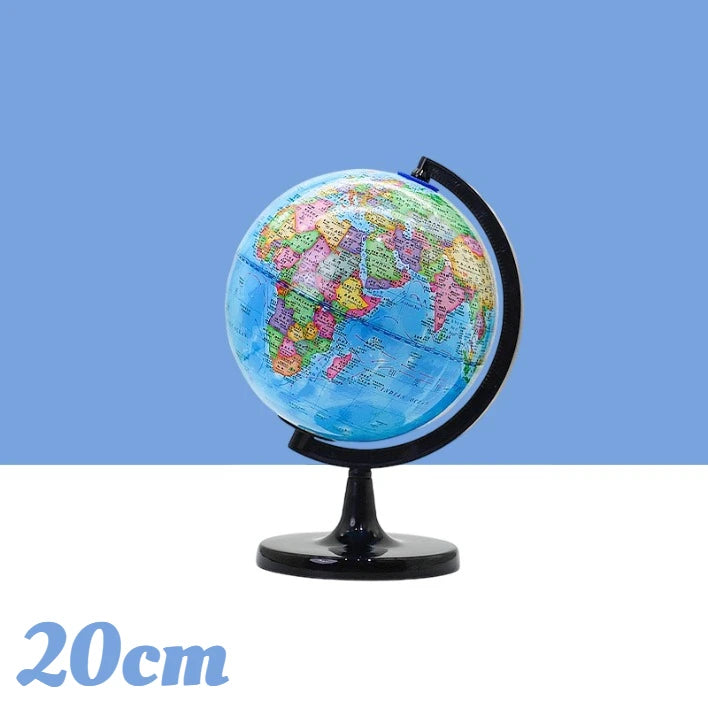 Set Globo Didattico Standard, Mappa Inglese HD 360 ° Rotazione, per studenti di classe e di geografia, risorsa didattica