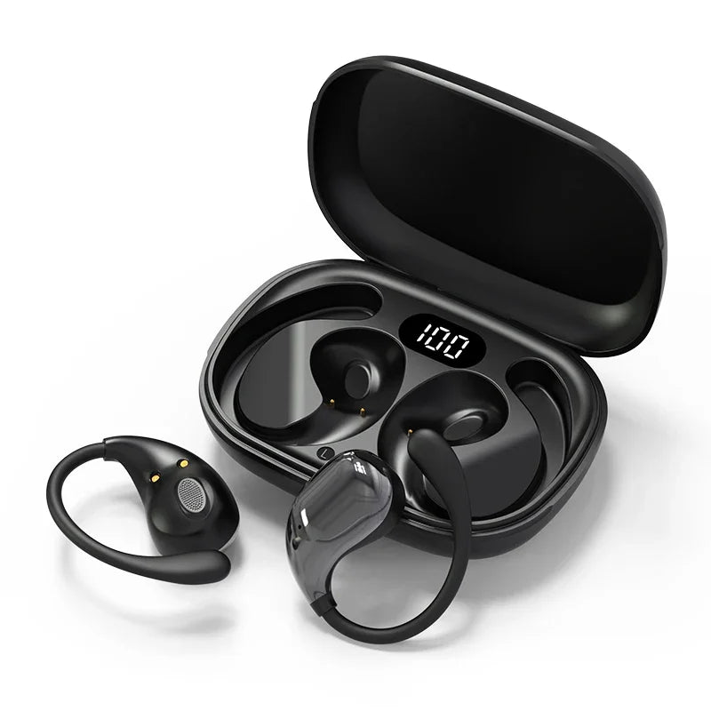 Cuffie Bluetooth 5.4 OWS Impermeabili Con ANC Auricolari Stereo E Microfono Per Allenamento Sportivo