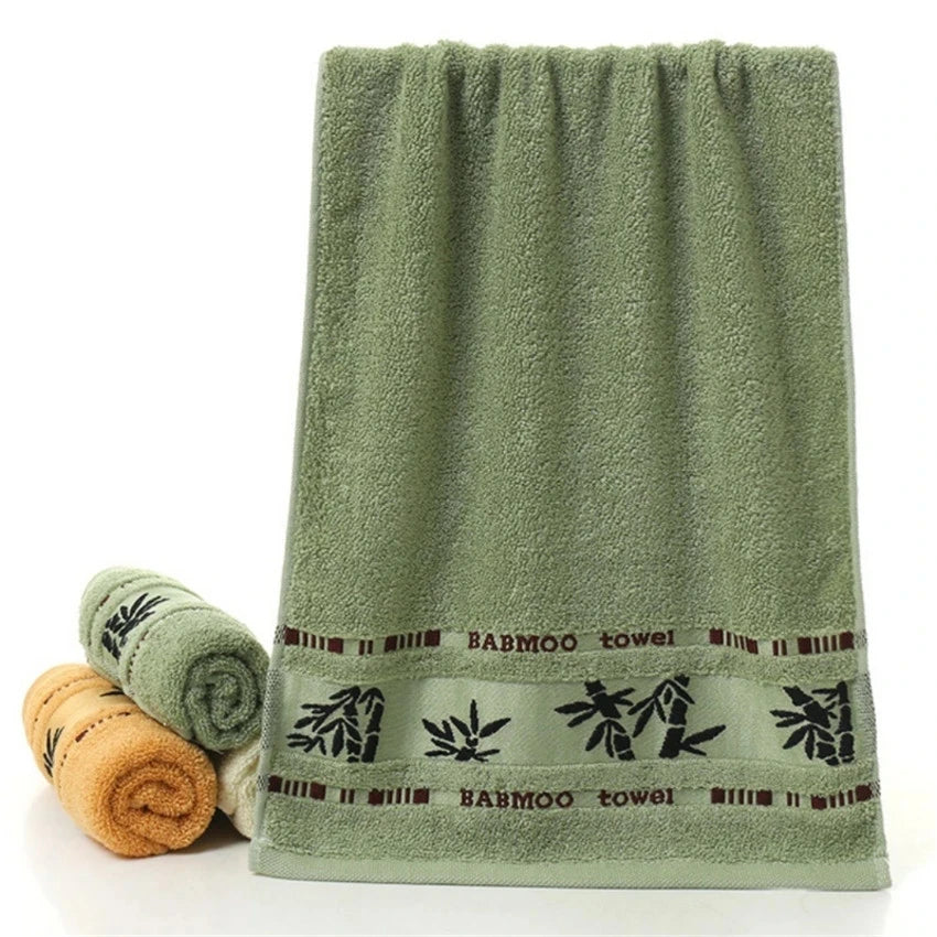 Set Di 2 Asciugamani Da Bagno In Fibre Di Bambù 34x74 Cm E 70x140 Cm Per Viso E Corpo Lavabili In Lavatrice