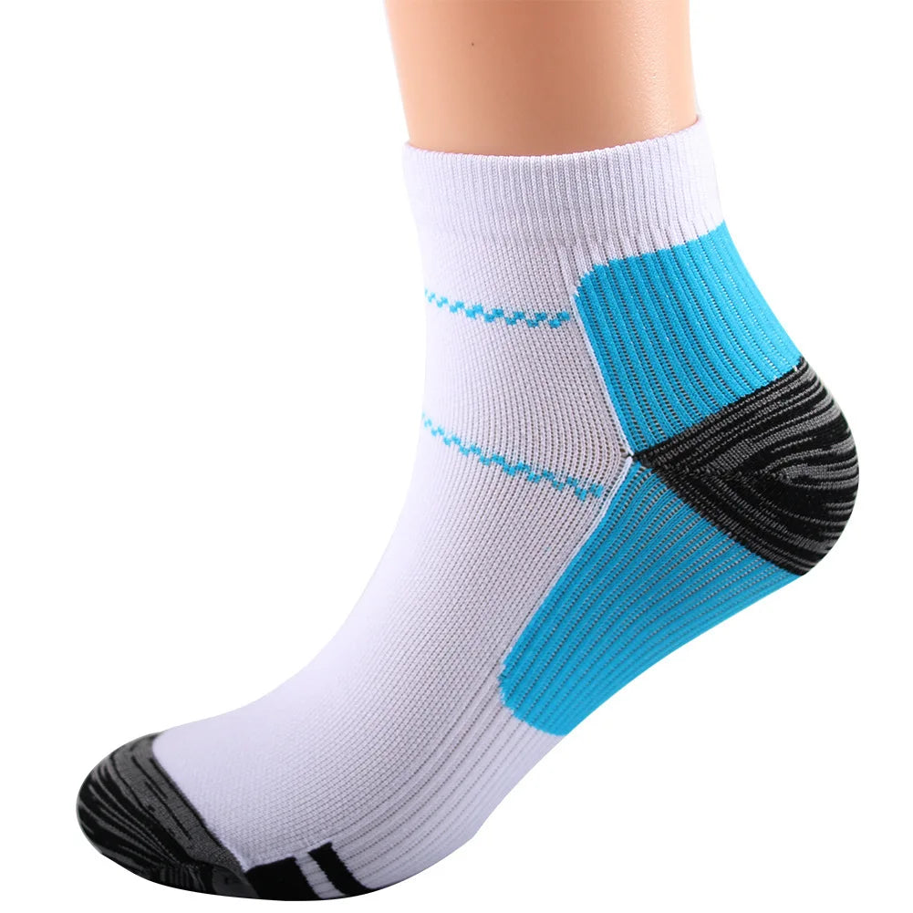 Calzini Sportivi Uomo Caviglia Alta Compressione Con Protezione Per Corsa Cotone Nylon Stile 41