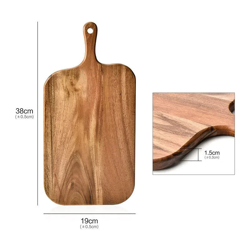 Tagliere In Legno Con Manico Per Cucina Uso Domestico Tagliere Per Formaggi Salumi Frutta E Pane In Legno Naturale