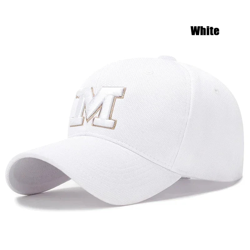 Berretto Da Baseball Unisex Con Ricamo Tridimensionale Lettera Moda Uomo Donna M Per Sport All Aperto