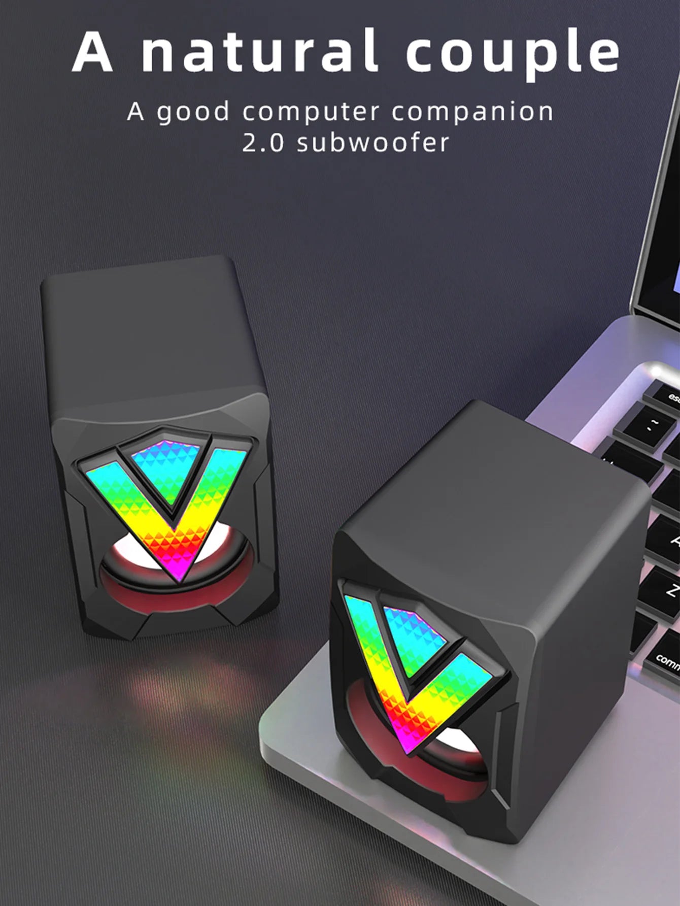 Altoparlanti Da Gioco RGB Cablati Per PC Con Subwoofer Musica Surround Stereo Desktop Computer Mini Altoparlanti