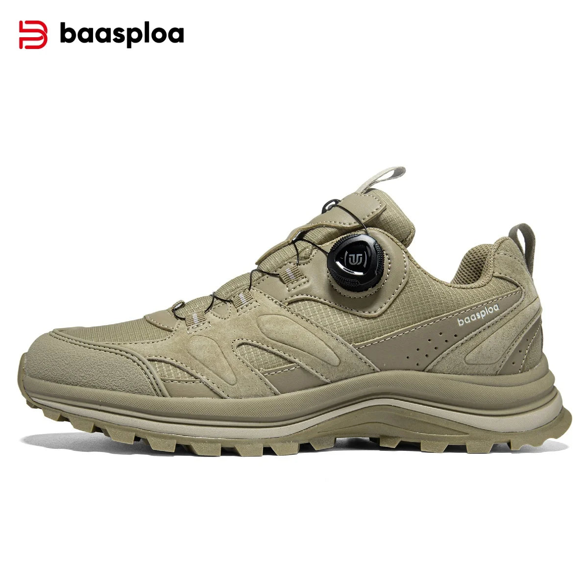 Baasploa Scarpe Da Trekking Uomo Traspiranti In Rete Antiscivolo Elevazione Comfort Outdoor