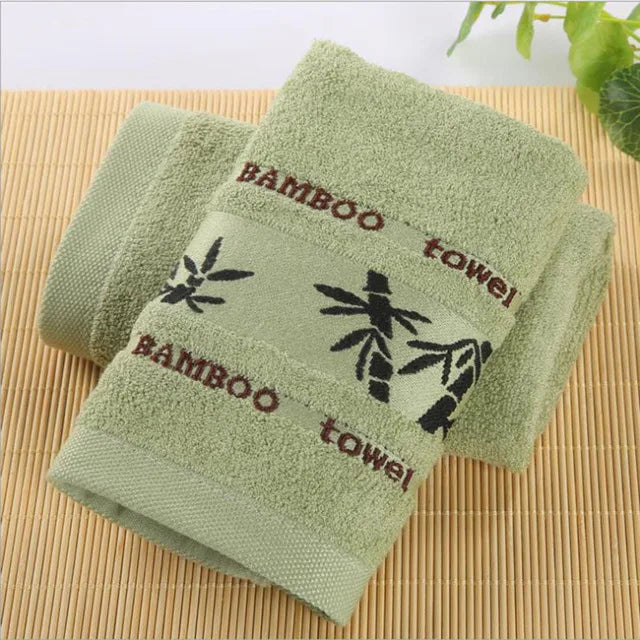 Inyahome Asciugamani Da Bagno A Mano In Fibra Di Bambù Ad Asciugatura Rapida Con Ricamo Jacquard Per Docce E Palestra
