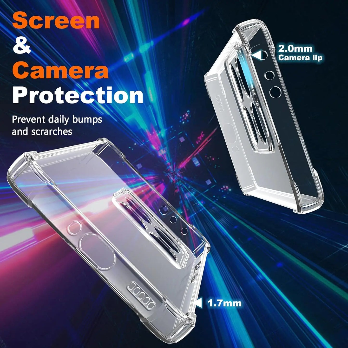 Custodia TPU Antiurto Trasparente A Quattro Cornici Per Xiaomi 14T Pro 14 13 Lite 13T Protezione Leggera