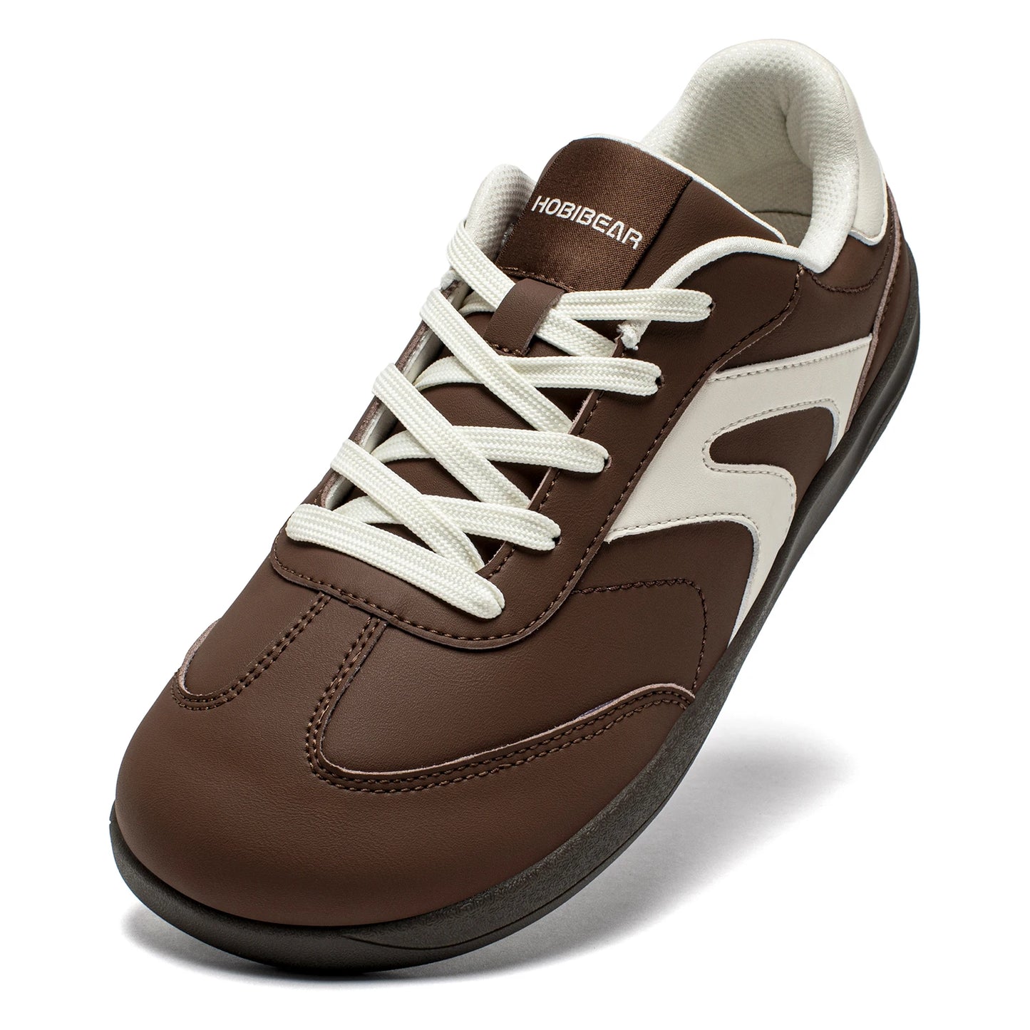 Hobibear Scarpe A Punta Larga Sneakers Unisex In Pelle Artificiale Zero Drop Retrò Per Uomo E Donna