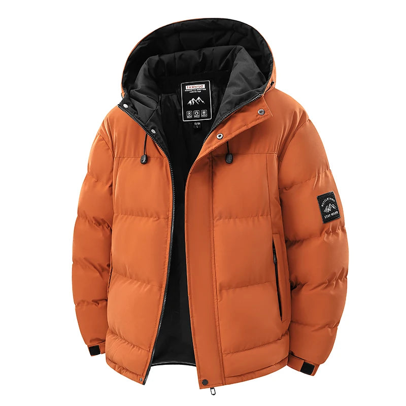 Parka Da Uomo Antivento Ispessito Da Outdoor Con Cappuccio Abbigliamento Invernale Casual Comfort
