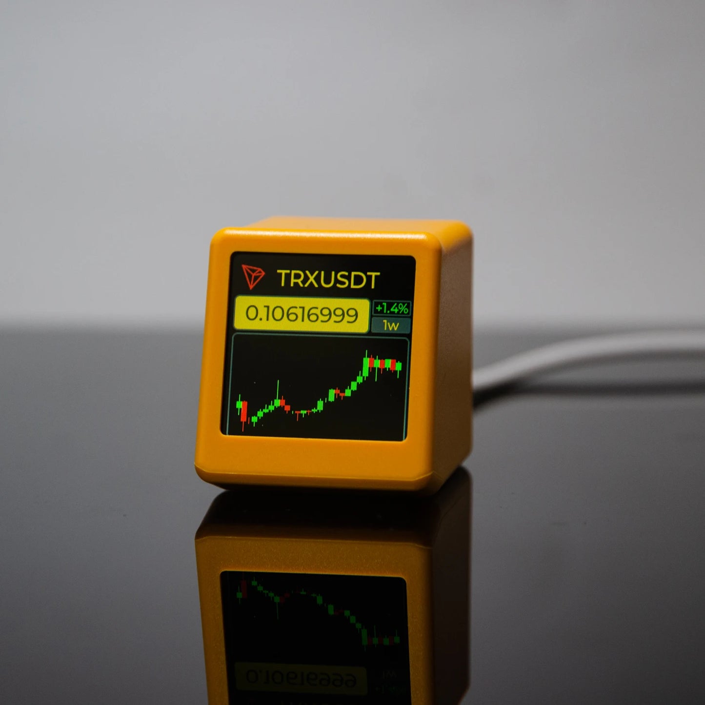 GeekMagic Pro Tracker di Prezzi per Bitcoin Criptovalute Azioni Futuri e Valute con Display Ora e Meteo