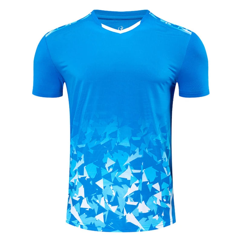 Maglietta Ping Pong Unisex Manica Corta 2024 Abbigliamento Sportivo Da Allenamento Fascia Alta Per Tennis Badminton