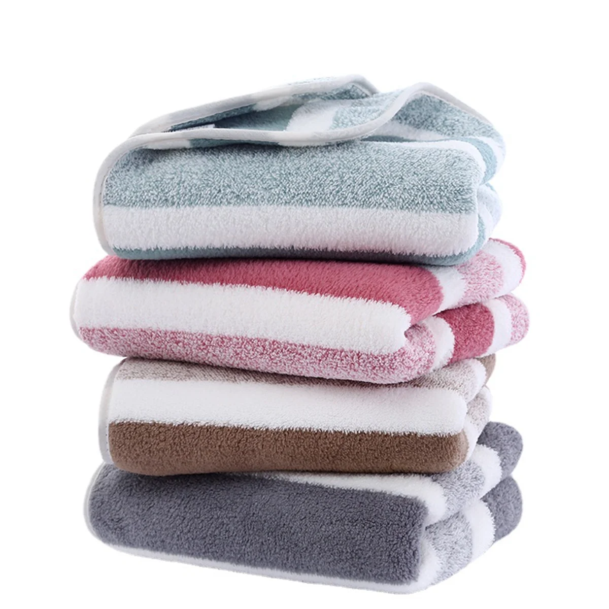 Asciugamano A Righe 35x75 Cm Asciugamano Da Bagno Rapido Morbido E Assorbente Lavabile In Lavatrice