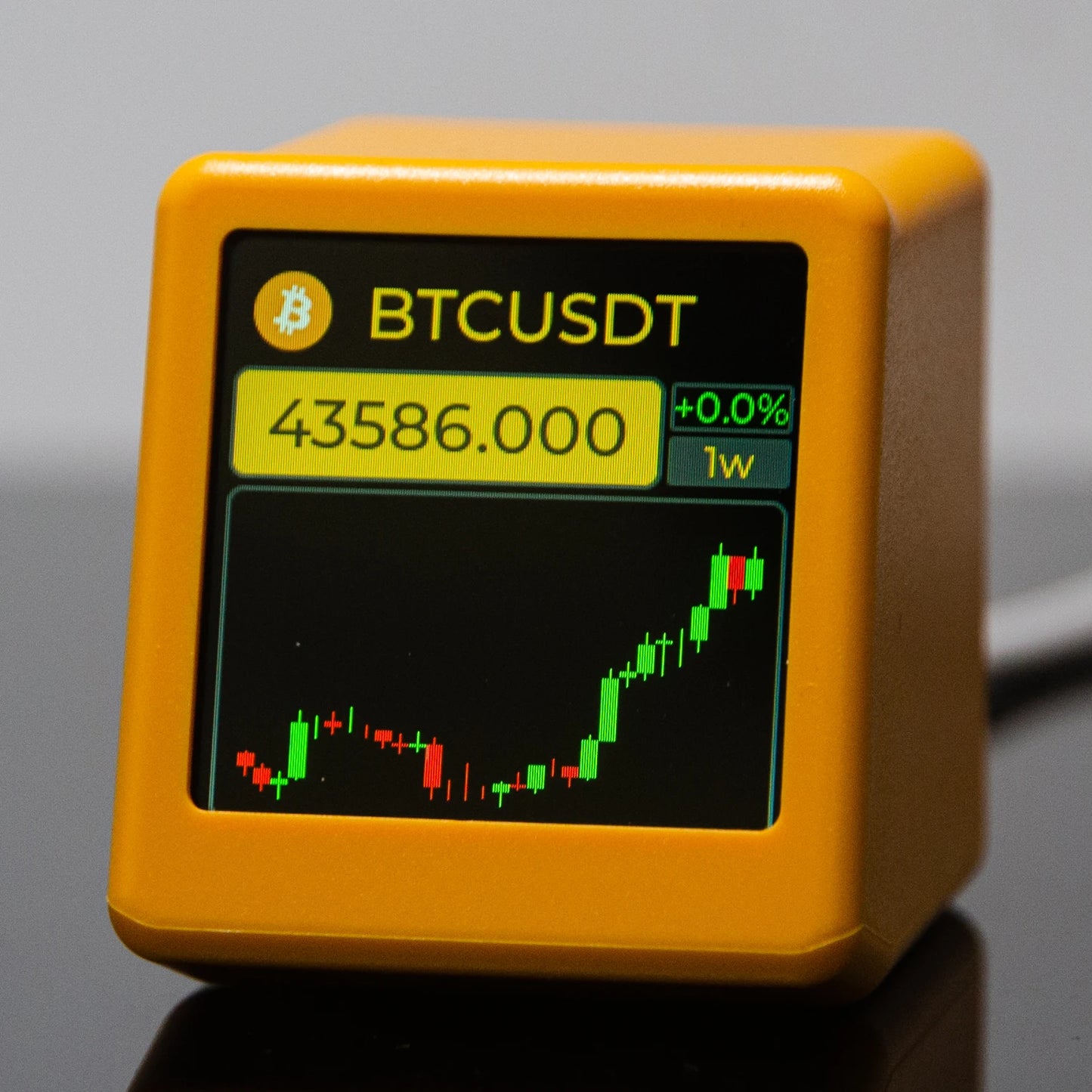 GeekMagic Pro Tracker di Prezzi per Bitcoin Criptovalute Azioni Futuri e Valute con Display Ora e Meteo