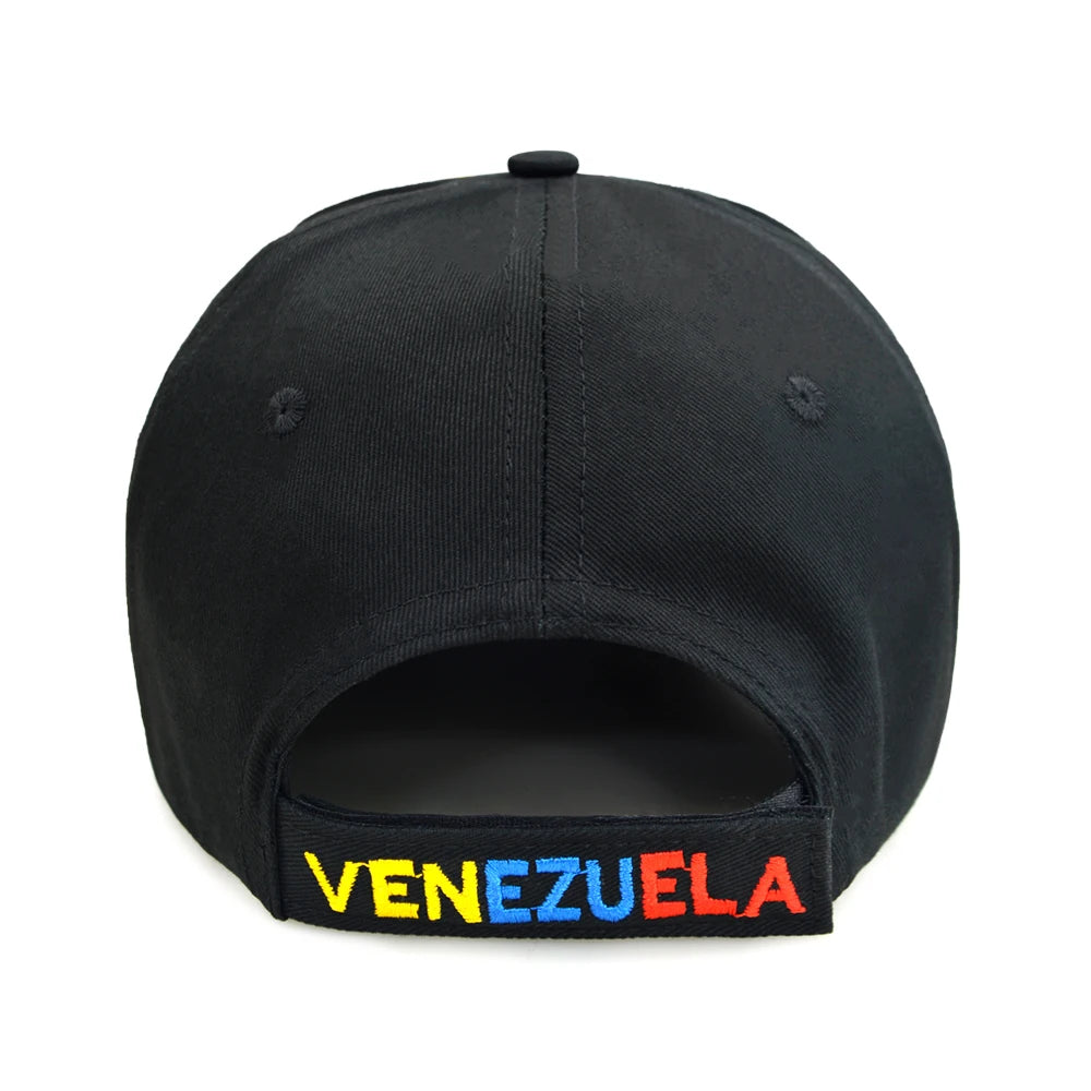 Berretto Baseball Unisex In Twill Di Cotone Con Ricamo 7 Stelle E Logo Venezuela Alta Qualità