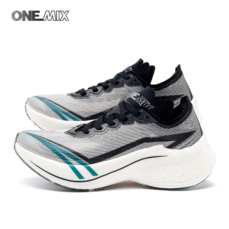 ONEMIX Marathon Scarpe Da Corsa Con Piastra In Carbonio Uomo Antiurto Rimbalzo Ultraleggero E Supporto Stabile