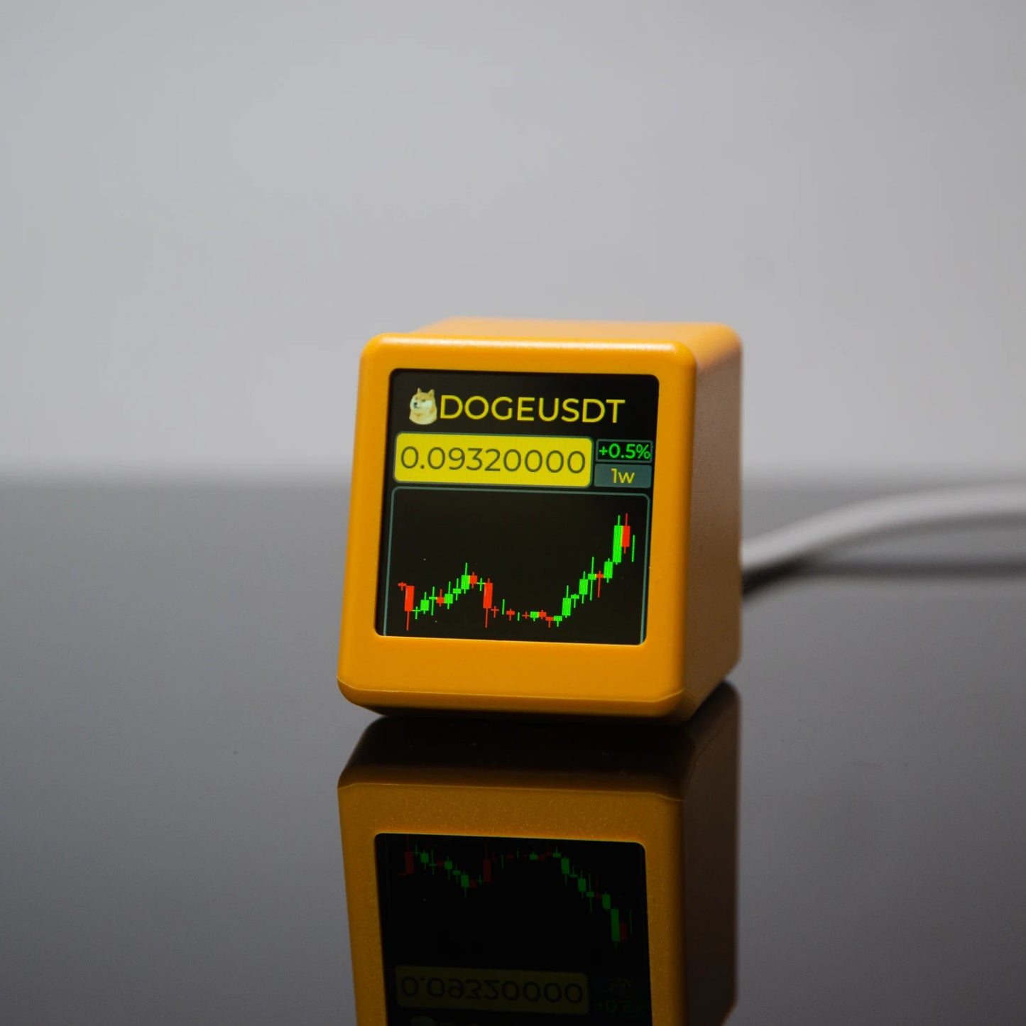 GeekMagic Pro Tracker di Prezzi per Bitcoin Criptovalute Azioni Futuri e Valute con Display Ora e Meteo