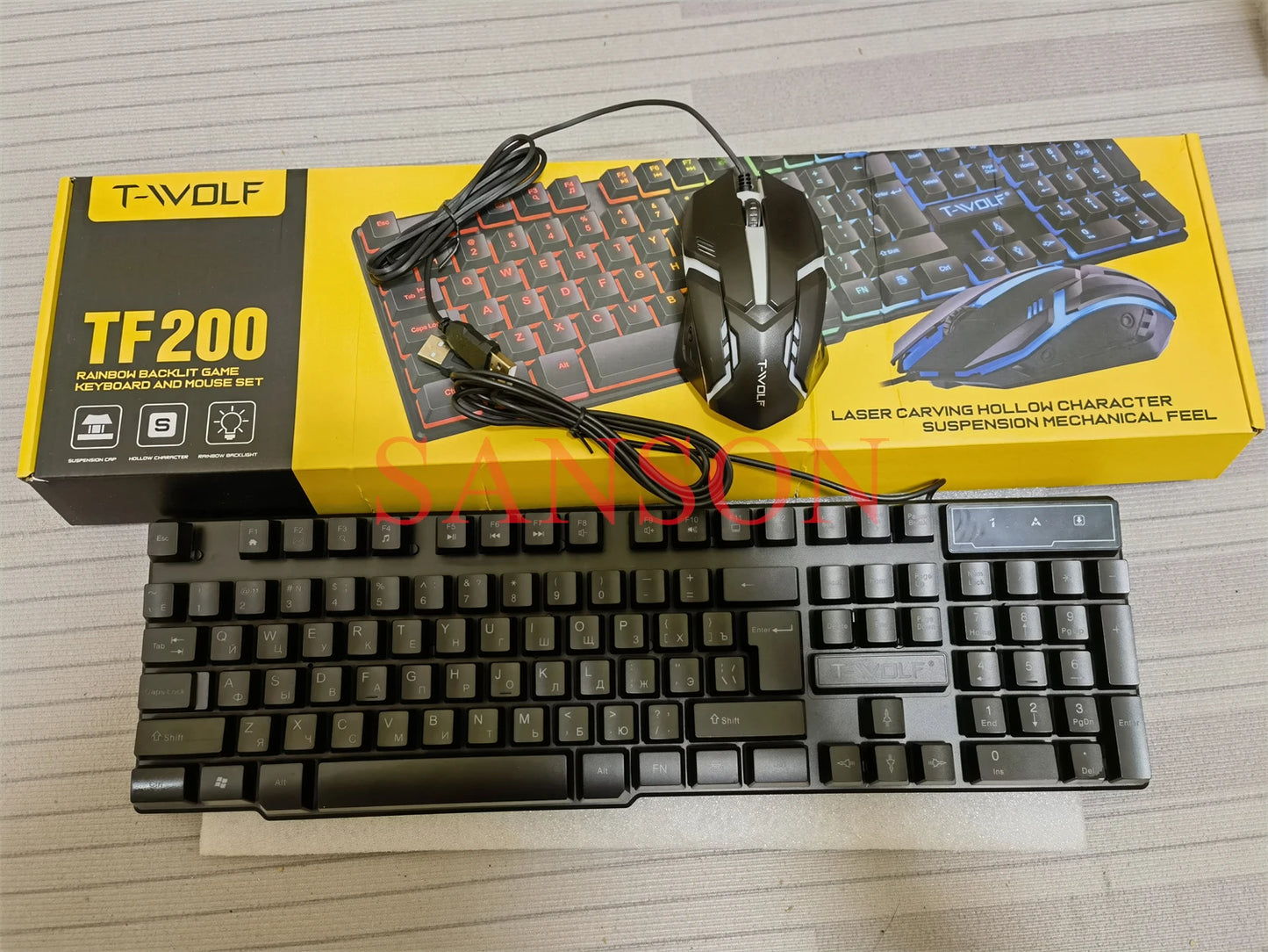 Tastiera Cablata 100 Percento Layout Europeo Multilingue ISO Retroilluminazione Multicolore Per Gaming Ufficio Desktop