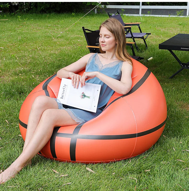 Divano Gonfiabile Singolo Portatile In PVC Leggero E Compatto Per Viaggio Spiaggia Parco E Festival