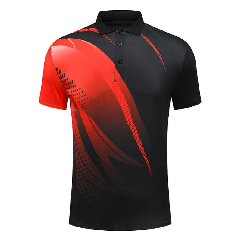 Maglietta Ping Pong Unisex Manica Corta 2024 Abbigliamento Sportivo Da Allenamento Fascia Alta Per Tennis Badminton
