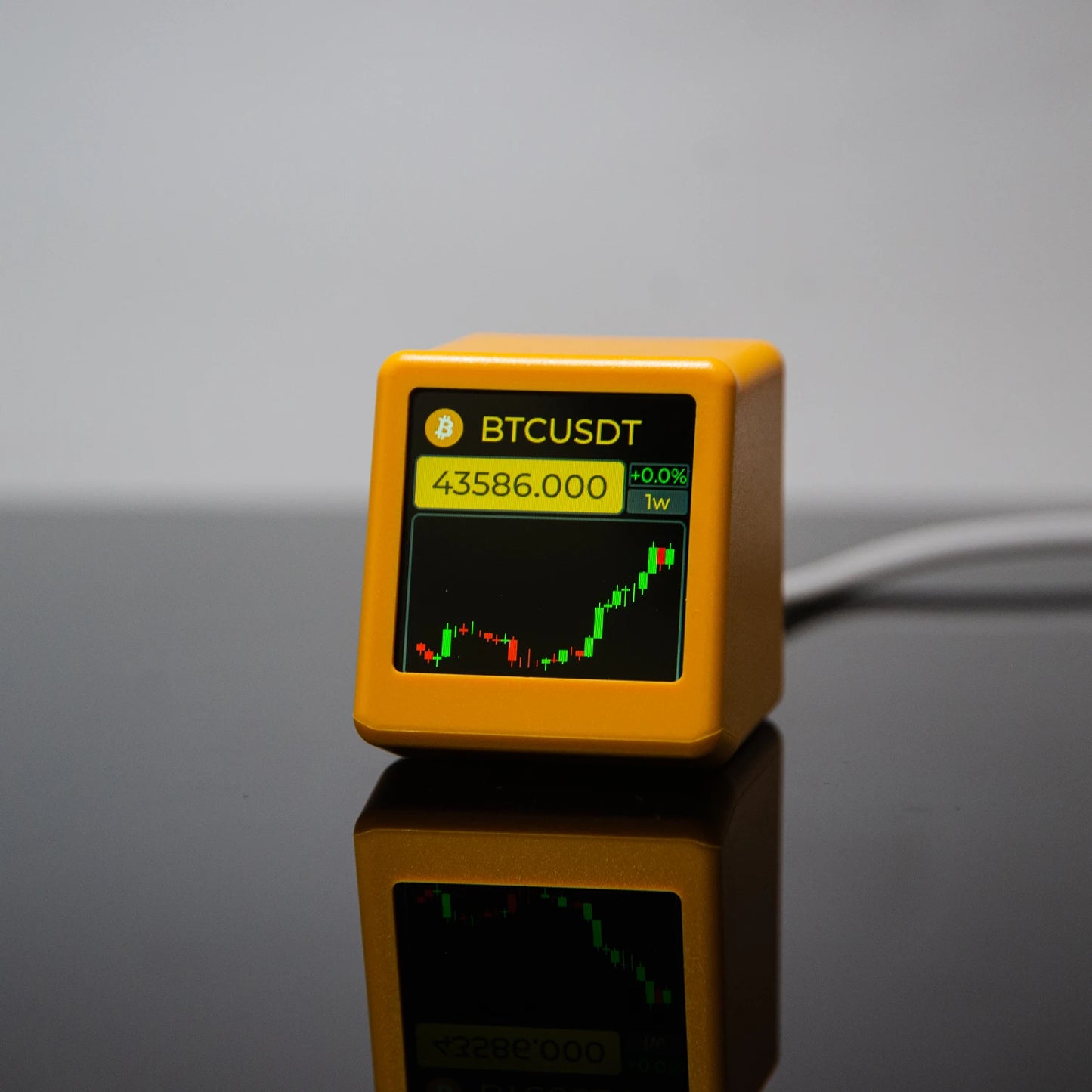 GeekMagic Pro Tracker di Prezzi per Bitcoin Criptovalute Azioni Futuri e Valute con Display Ora e Meteo