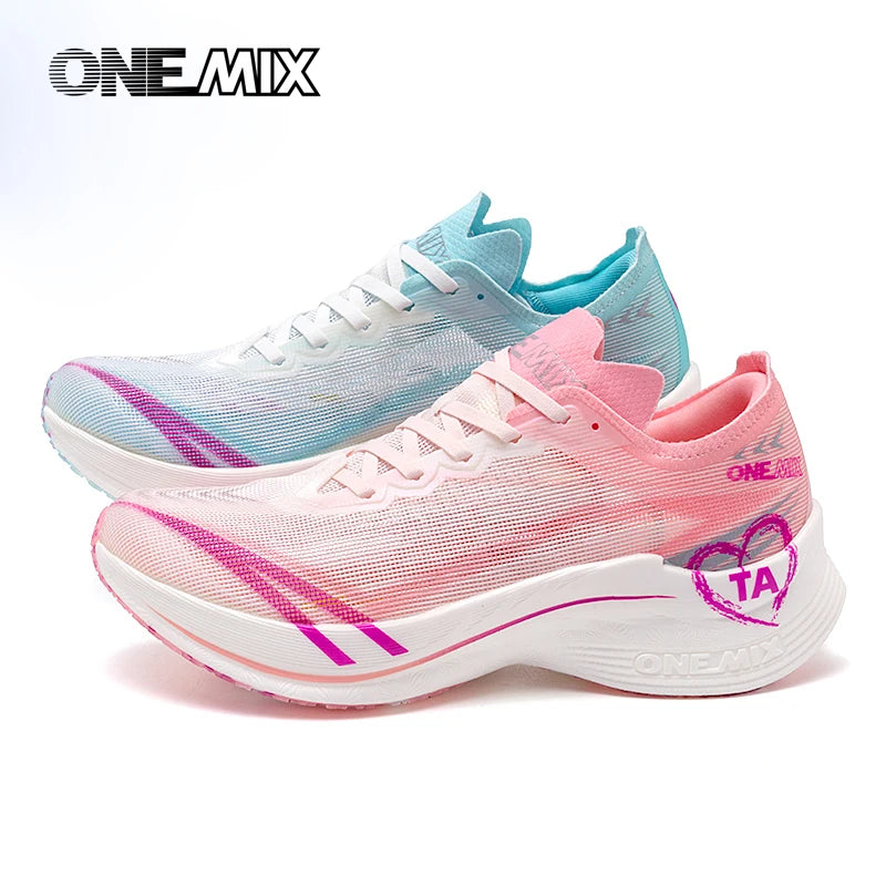 ONEMIX Marathon Scarpe Da Corsa Con Piastra In Carbonio Uomo Antiurto Rimbalzo Ultraleggero E Supporto Stabile