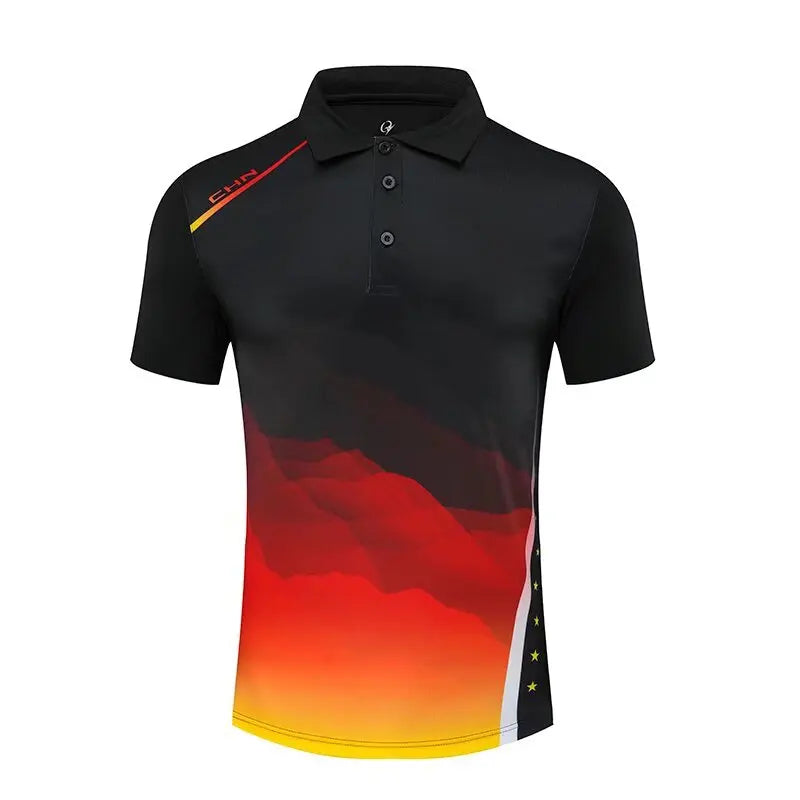 Maglietta Ping Pong Unisex Manica Corta 2024 Abbigliamento Sportivo Da Allenamento Fascia Alta Per Tennis Badminton