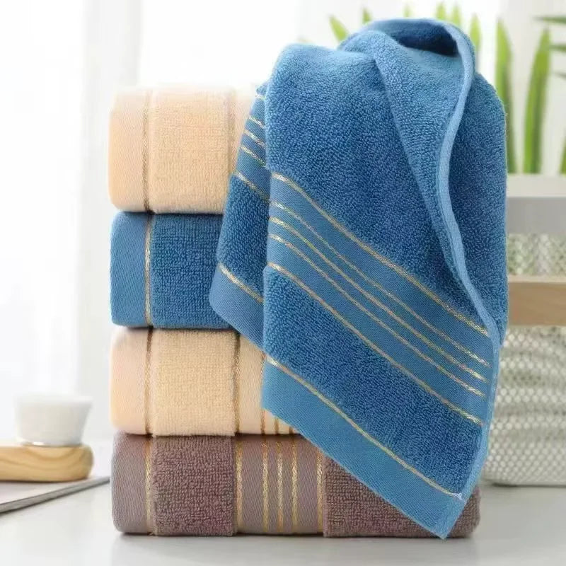 Set da 1 2 4 Pezzi Asciugamani Viso in Cotone Classe A Spessi e Assorbenti Jacquard Cotone Delicati Sulla Pelle Adulti