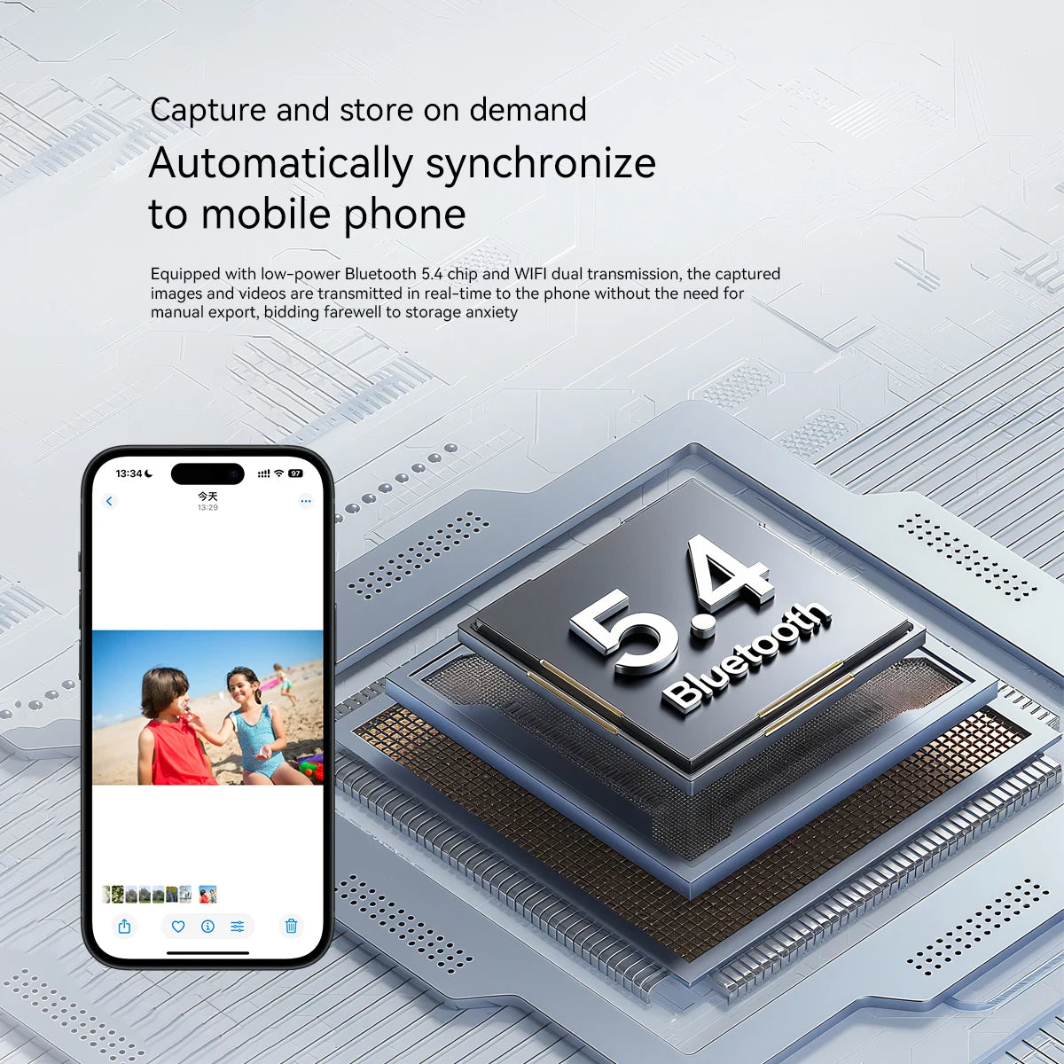 Occhiali Intelligenti Blackview BV100 Fotocamera HD Batteria Bluetooth 5.4 220 mAh Microfono Cancellazione Rumore
