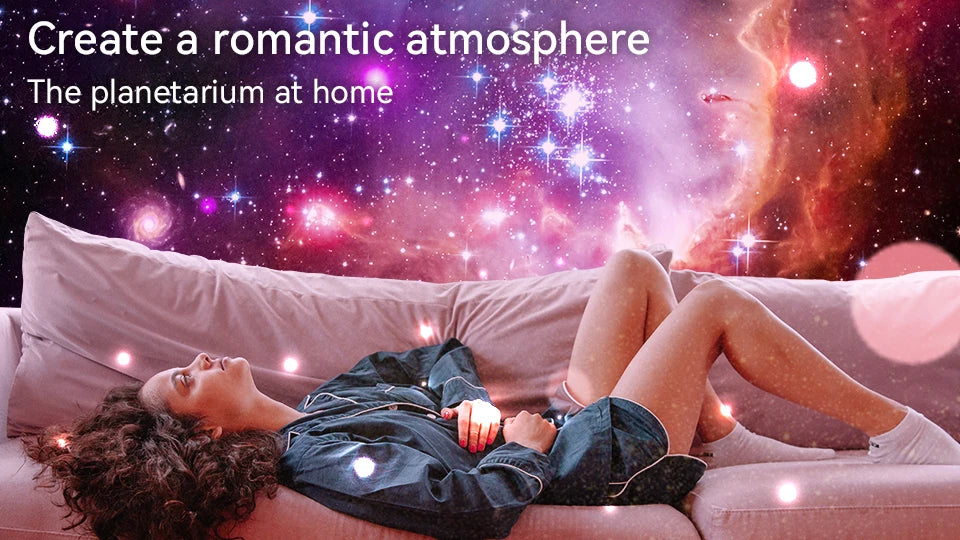 Proiettore Galaxy Con Luce Notturna E Cielo Stellato A 360 Gradi Cameretta Regalo San Valentino Decorazione Matrimonio