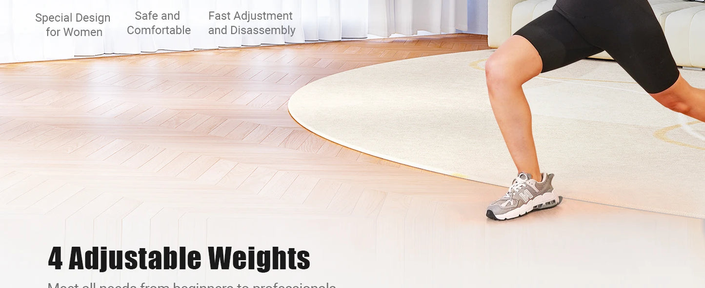 MERACH Set Manubri Regolabili 4 In 1 Da Casa 2,2 4,4 6,6 8,8 Libbre Per Allenamento Femminile