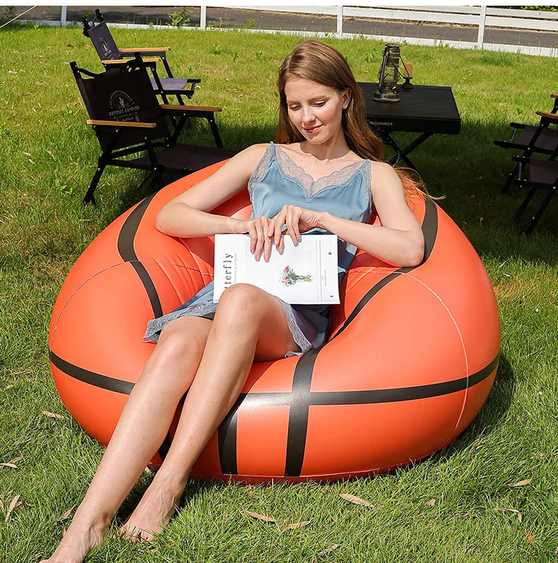 Divano Gonfiabile Singolo Portatile In PVC Leggero E Compatto Per Viaggio Spiaggia Parco E Festival