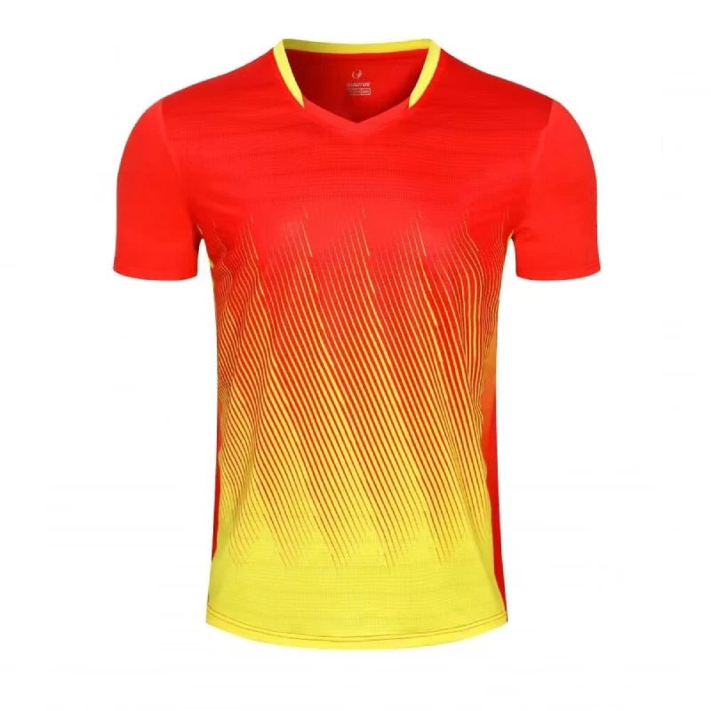 Maglietta Ping Pong Unisex Manica Corta 2024 Abbigliamento Sportivo Da Allenamento Fascia Alta Per Tennis Badminton
