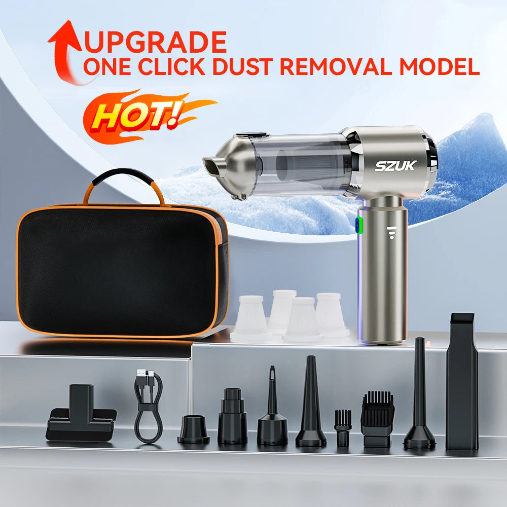 Aspirapolvere Senza Fili Per Auto 18000Pa Portatile Mini Pulitore Potente Efficace RoHS CE