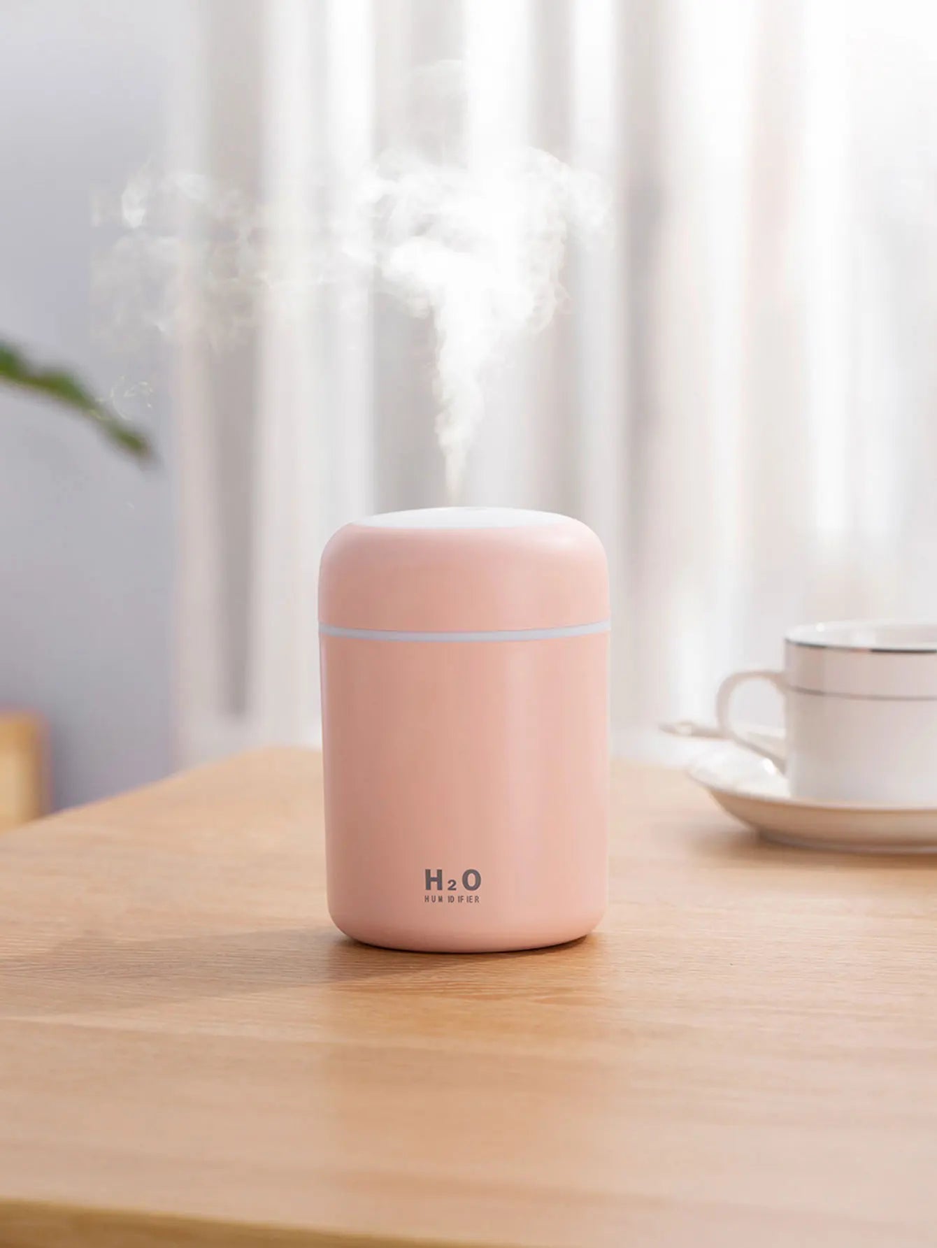 Diffusore Aromaterapia Umidificatore Purificatore D'Aria 300ml Luce a Sette Colori Olio Essenziale per Uso Domestico