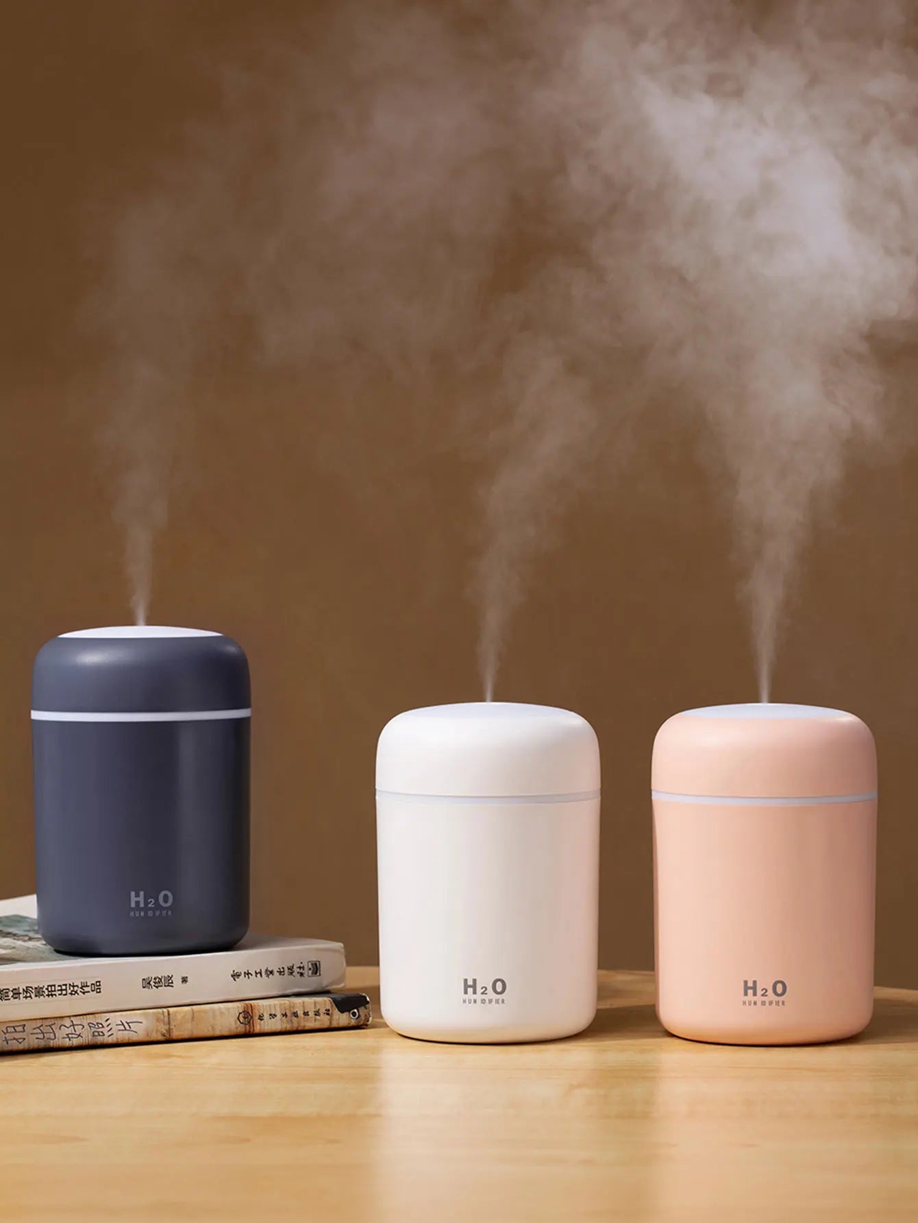 Diffusore Aromaterapia Umidificatore Purificatore D'Aria 300ml Luce a Sette Colori Olio Essenziale per Uso Domestico